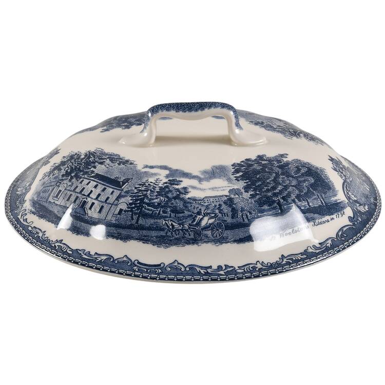 Old Britain Castles Blue (Made in England) Lid for Round Vegetable