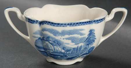 Old Britain Castles Blue (Made in England) Mini Open Sugar Bowl