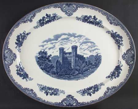 Old Britain Castles Blue (Made in England) 20" Oval Serving Platter