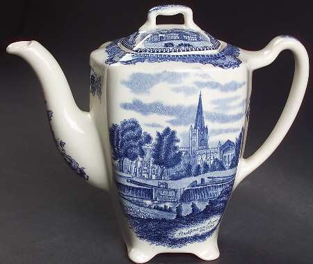 Old Britain Castles Blue (Made in England) Mini Coffee Pot & Lid