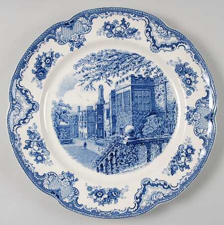 Old Britain Castles Blue (Made in England) 12" Chop Plate (Round Platter)