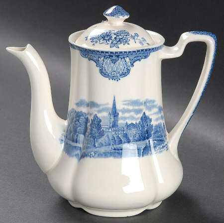 Old Britain Castles Blue (Made in England) Mini Coffee Pot & Lid