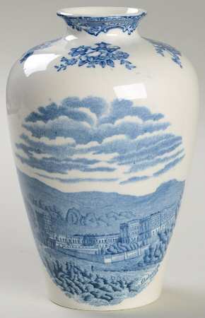 Old Britain Castles Blue (Made in England) 6" Vase