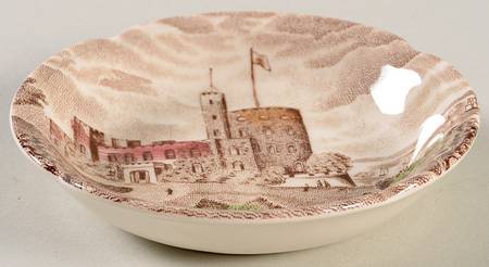 Old Britain Castles Brown Multicolor Butter Pat
