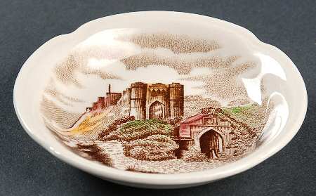 Old Britain Castles Brown Multicolor Butter Pat