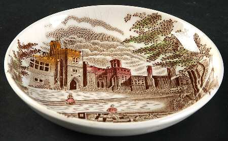 Old Britain Castles Brown Multicolor Coaster