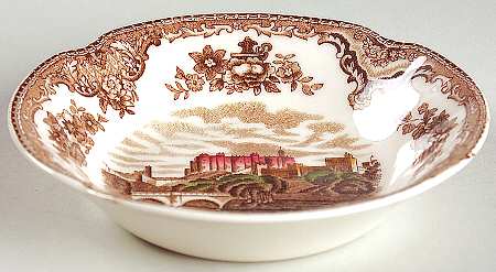 Old Britain Castles Brown Multicolor Fruit/Dessert (Sauce) Bowl by Johnson Brothers