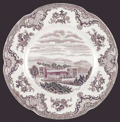 Old Britain Castles Brown Multicolor Salad Plate