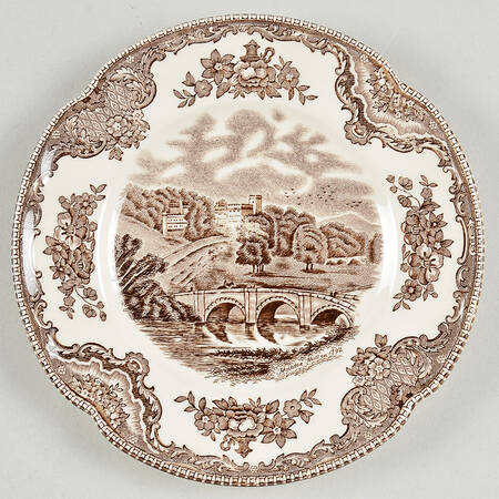Old Britain Castles Brown Bread & Butter Plate