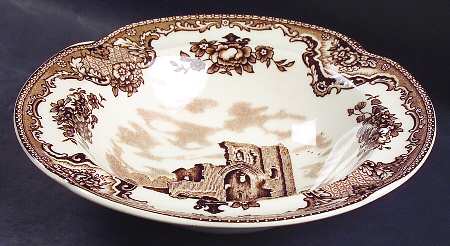 Old Britain Castles Brown Rim Cereal Bowl