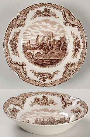 Old Britain Castles Brown Fruit/Dessert (Sauce) Bowl