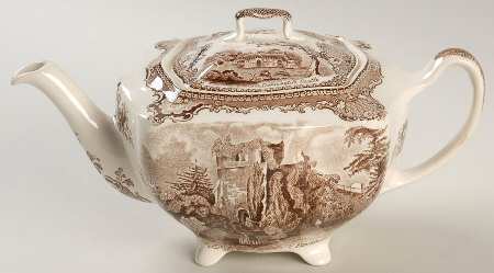 Old Britain Castles Brown Teapot & Lid