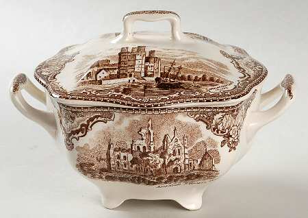 Old Britain Castles Brown Sugar Bowl & Lid
