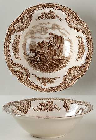 Old Britain Castles Brown Rim Cereal Bowl
