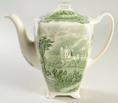 Old Britain Castles Green Small Coffee Pot & Lid