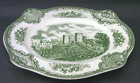 Old Britain Castles Green 11" Oval Serving Platter