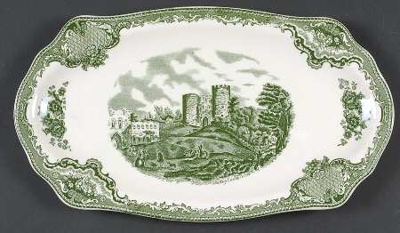 Old Britain Castles Green Large Sandwich Tray