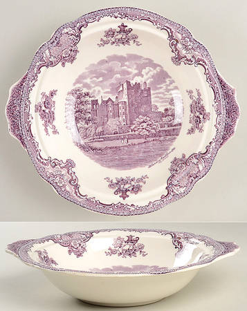 Old Britain Castles Lavender (Not Ribbed) Round Vegetable No Lid