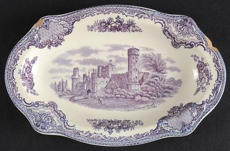 Old Britain Castles Lavender (Not Ribbed) Relish/Gravy Underplate