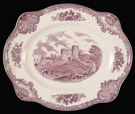 Old Britain Castles Lavender (Not Ribbed) 11" Oval Serving Platter