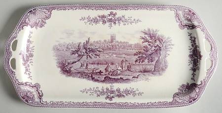 Old Britain Castles Lavender (Not Ribbed) Large Sandwich Tray