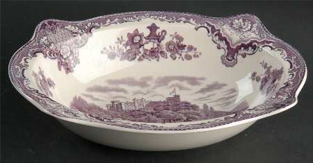 Old Britain Castles Lavender (Not Ribbed) 9" Oval Vegetable Bowl