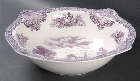 Old Britain Castles Lavender (Not Ribbed) 8" Round Vegetable Bowl
