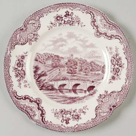 Old Britain Castles Lavender (Not Ribbed) Bread & Butter Plate