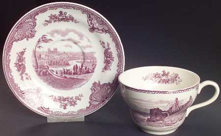 Old Britain Castles Lavender (Not Ribbed) Oversized Cup & Saucer Set