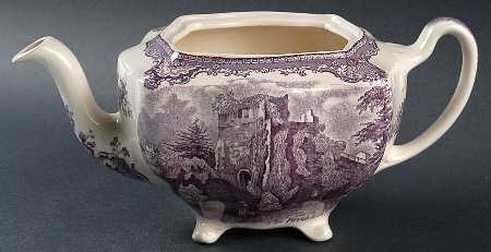 Old Britain Castles Lavender (Not Ribbed) Teapot No Lid