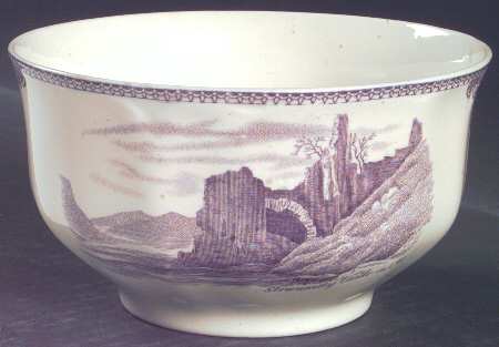 Old Britain Castles Lavender (Not Ribbed) Cranberry Bowl