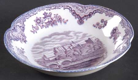 Old Britain Castles Lavender (Not Ribbed) Fruit/Dessert (Sauce) Bowl