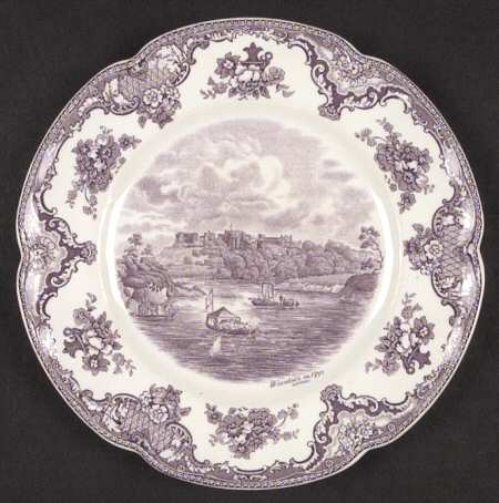 Old Britain Castles Lavender (Not Ribbed) Luncheon Plate