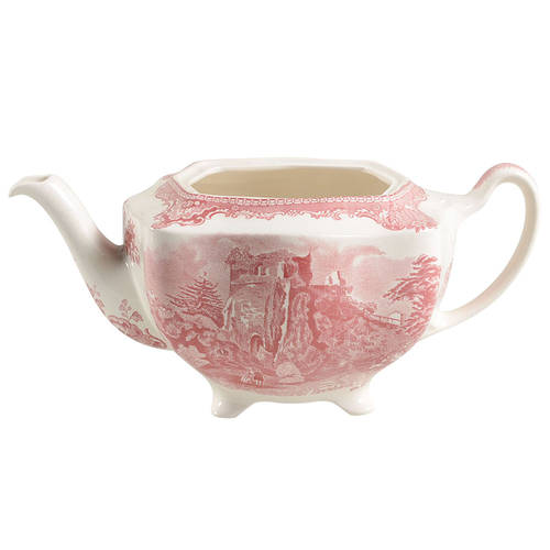 Old Britain Castles Pink (No Crown Made England) Teapot No Lid