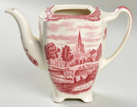Old Britain Castles Pink (No Crown Made England) Mini Coffee Pot No Lid