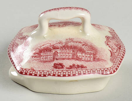 Old Britain Castles Pink (No Crown Made England) Lid for Mini Coffee Pot
