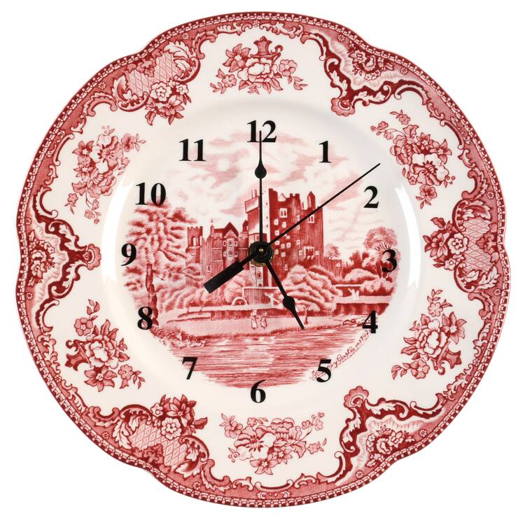 Old Britain Castles Pink (No Crown Made England) 1-2" depth  Clock Plate HC