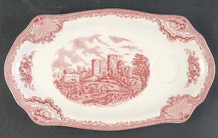Old Britain Castles Pink (No Crown Made England) Snack Plate