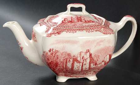 Old Britain Castles Pink (No Crown Made England) Mini Teapot & Lid