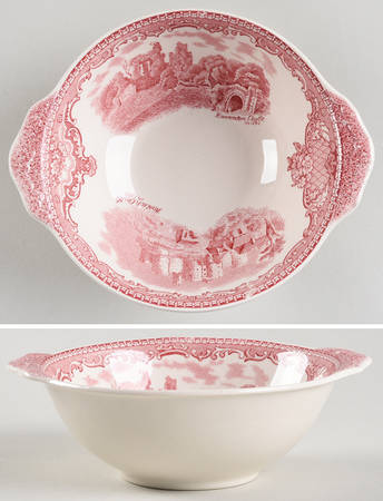 Old Britain Castles Pink (Crown Made In England) Lugged Fruit/Dessert (Sauce) Bowl