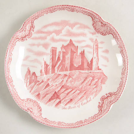 Old Britain Castles Pink (Crown Made In England) Saucer for Oversized Cup