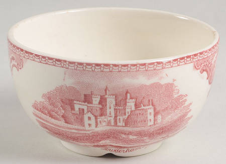 Old Britain Castles Pink (Crown Made In England) Mini Open Sugar Bowl