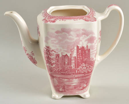 Old Britain Castles Pink (Crown Made In England) Coffee Pot No Lid