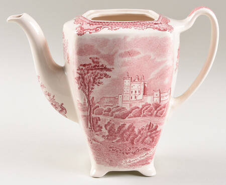 Old Britain Castles Pink (Crown Made In England) Coffee Pot No Lid