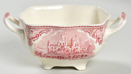Old Britain Castles Pink (Crown Made In England) Sugar Bowl No Lid