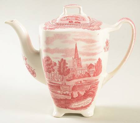 Old Britain Castles Pink (Crown Made In England) Mini Coffee Pot & Lid