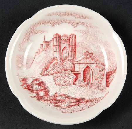 Old Britain Castles Pink (Crown Made In England) Butter Pat