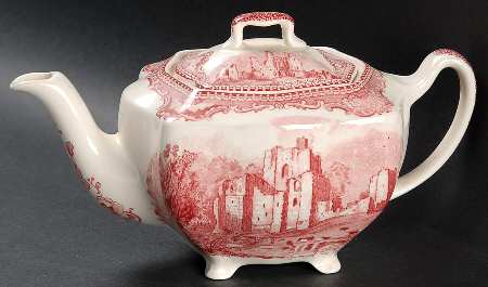 Old Britain Castles Pink (Crown Made In England) Mini Teapot & Lid