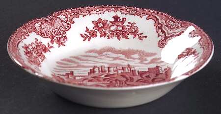 Old Britain Castles Pink (Crown Made In England) Fruit/Dessert (Sauce) Bowl