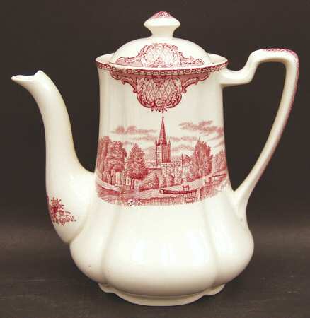 Old Britain Castles Pink (Crown Made In England) Mini Coffee Pot & Lid